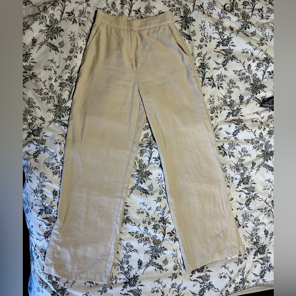 H&M Beige Wide Leg Pant